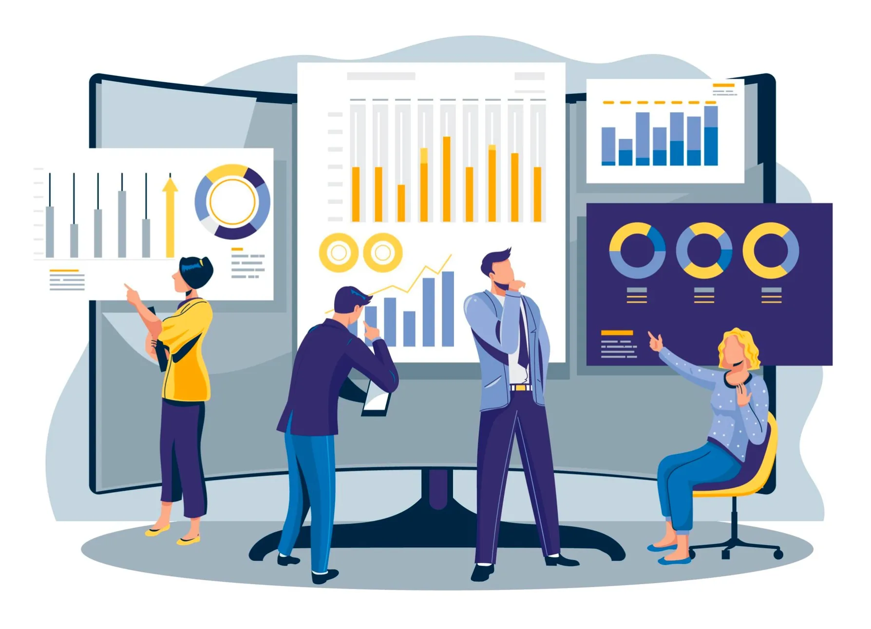 Bar chart icon representing analytics